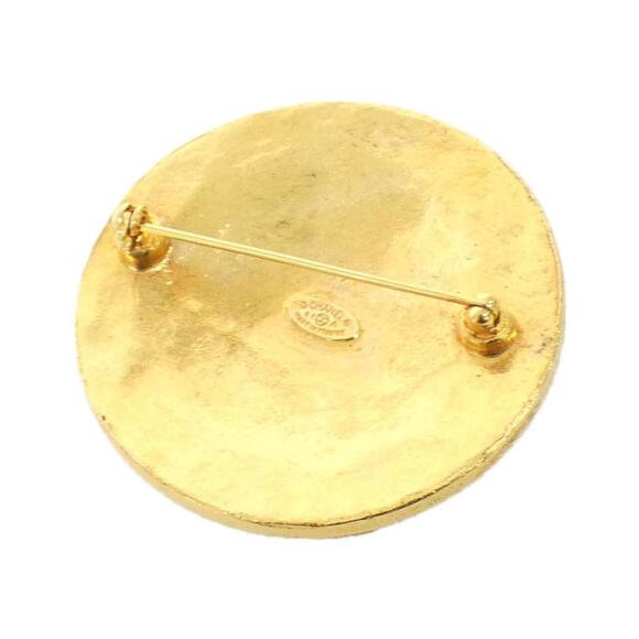 CHANEL Authentic Gold Brooch